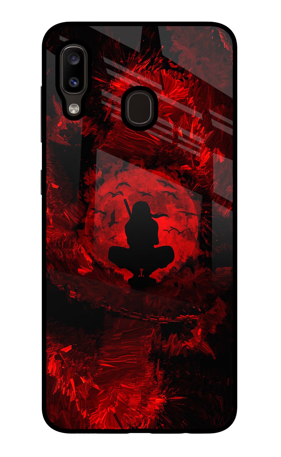 Itachi Uchiha Samsung A20/M10s Glass Case Back Cover by Casekaro
