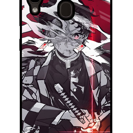 Demon Slayer Samsung A20/M10s Glass Case