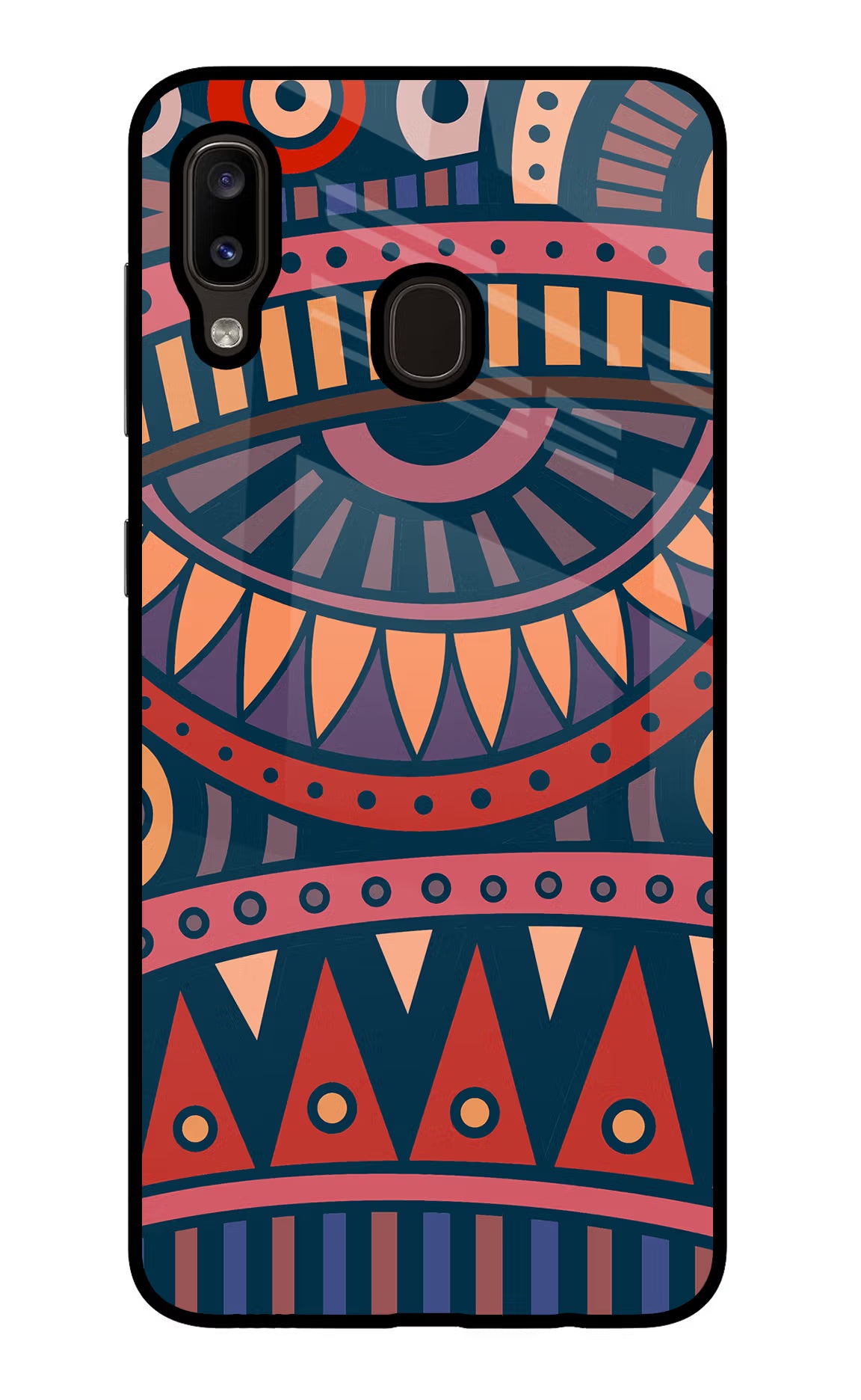 African Culture Design Samsung A20/M10s Glass Case