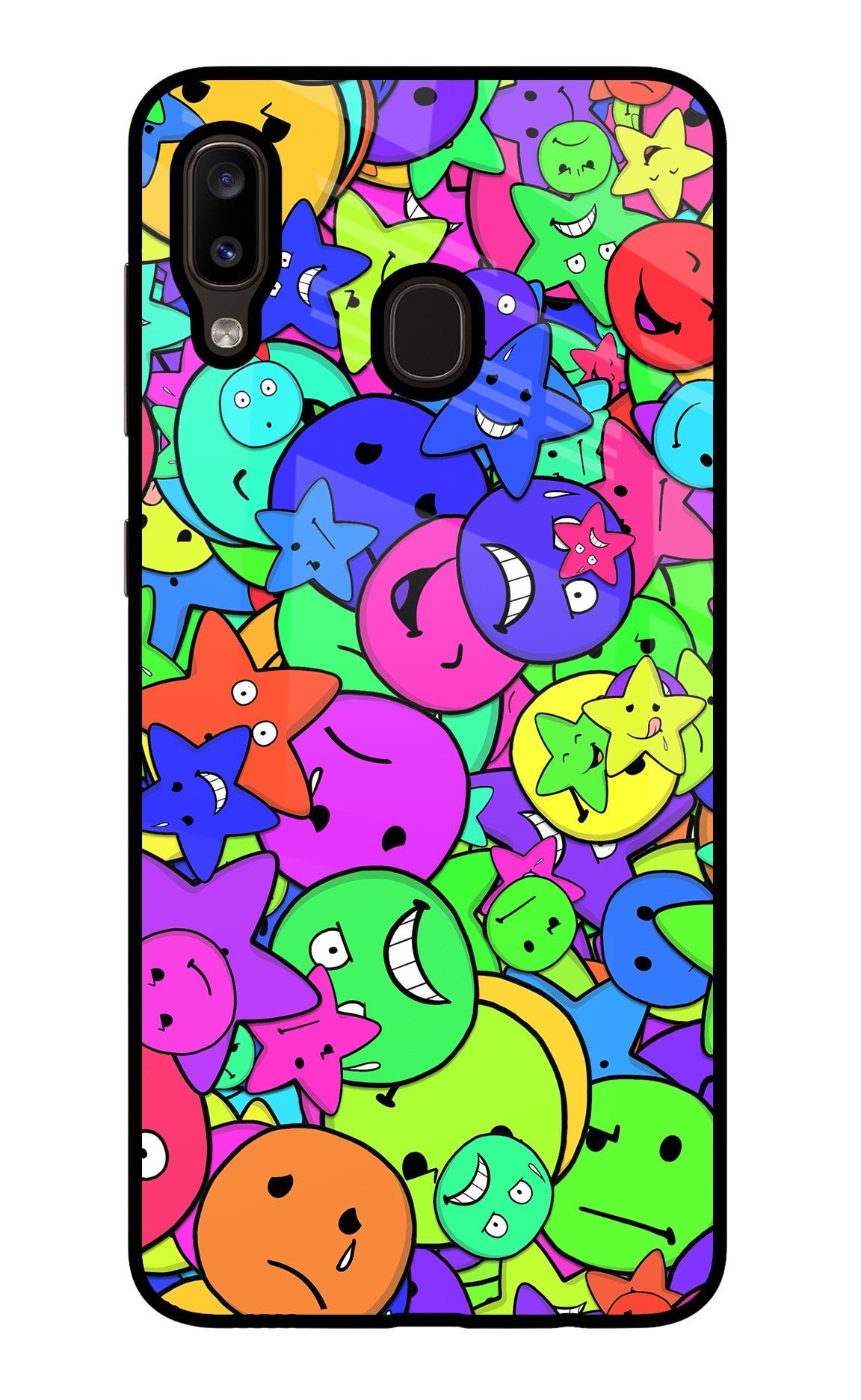 Fun Doodle Samsung A20/M10s Glass Case