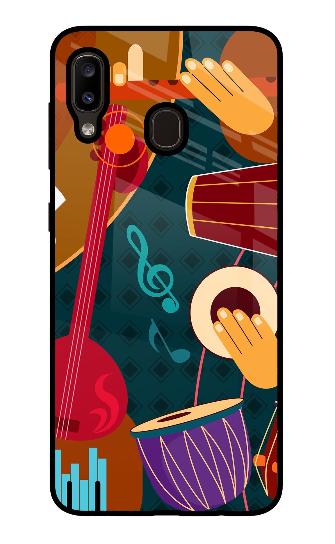 Music Instrument Samsung A20/M10s Back Cover