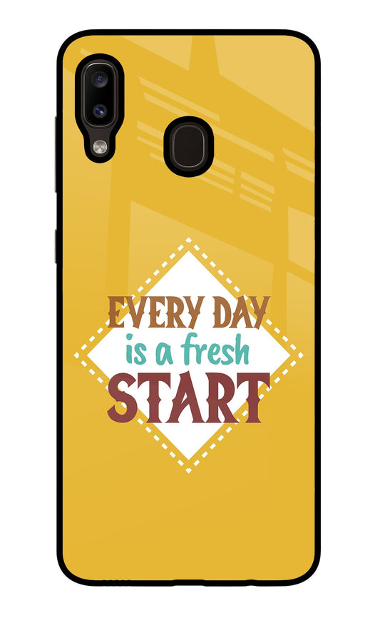 Every day is a Fresh Start Samsung A20/M10s Glass Case