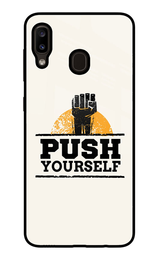 Push Yourself Samsung A20/M10s Glass Case
