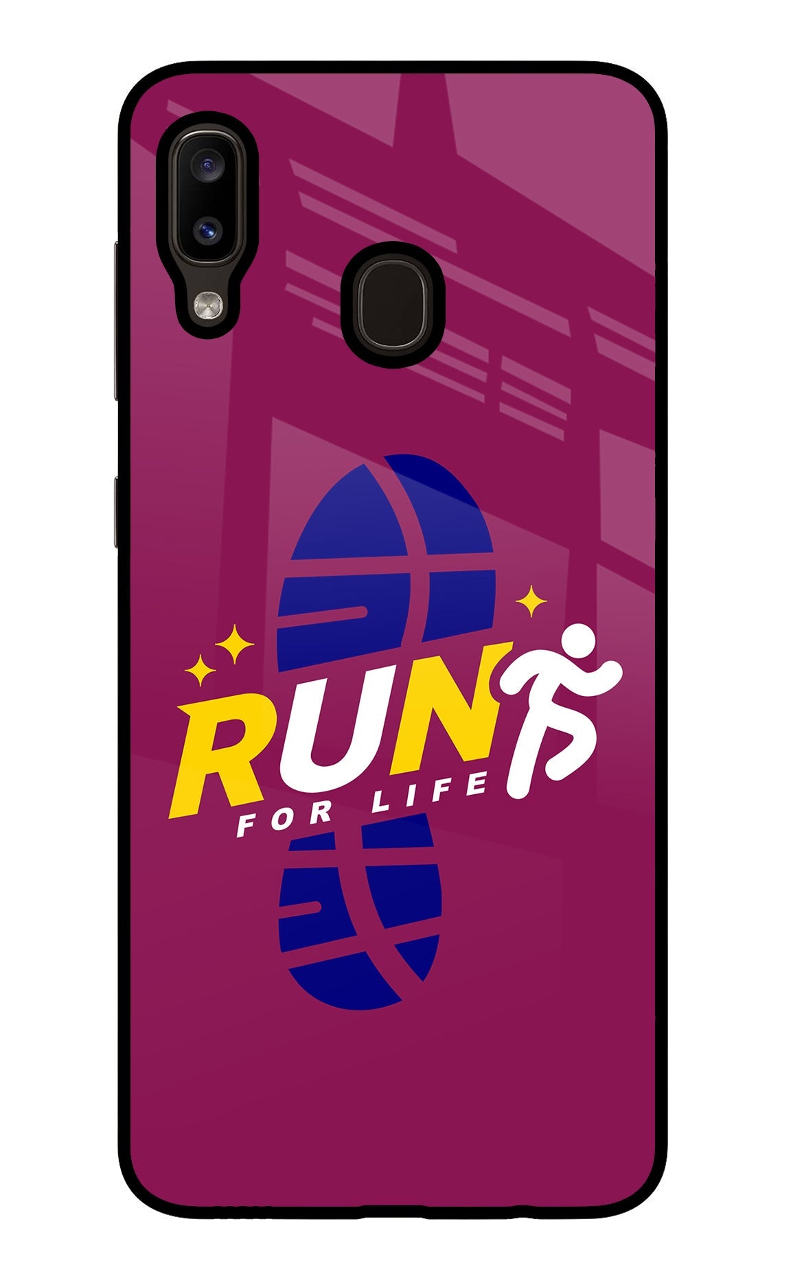 Run for Life Samsung A20/M10s Back Cover