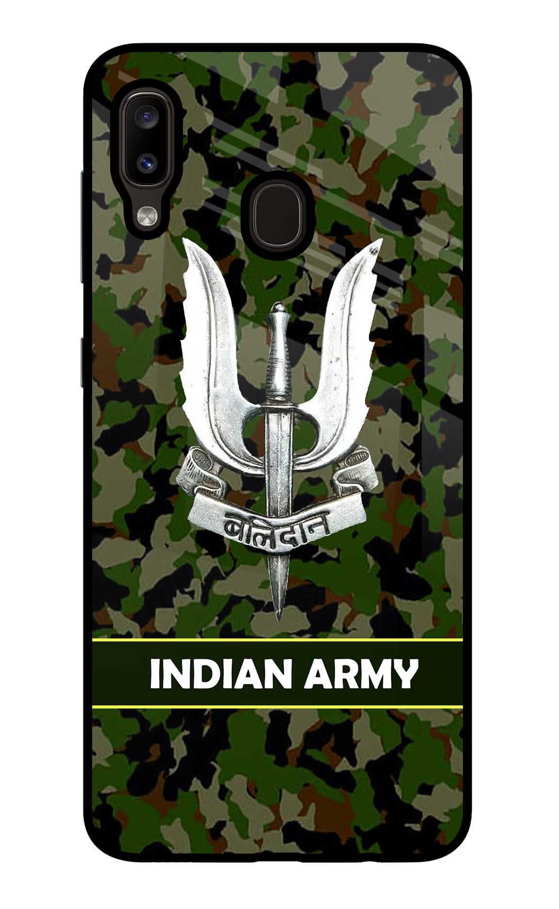 Balidan Indian Logo Samsung A20/M10s Glass Case Back Cover by Casekaro