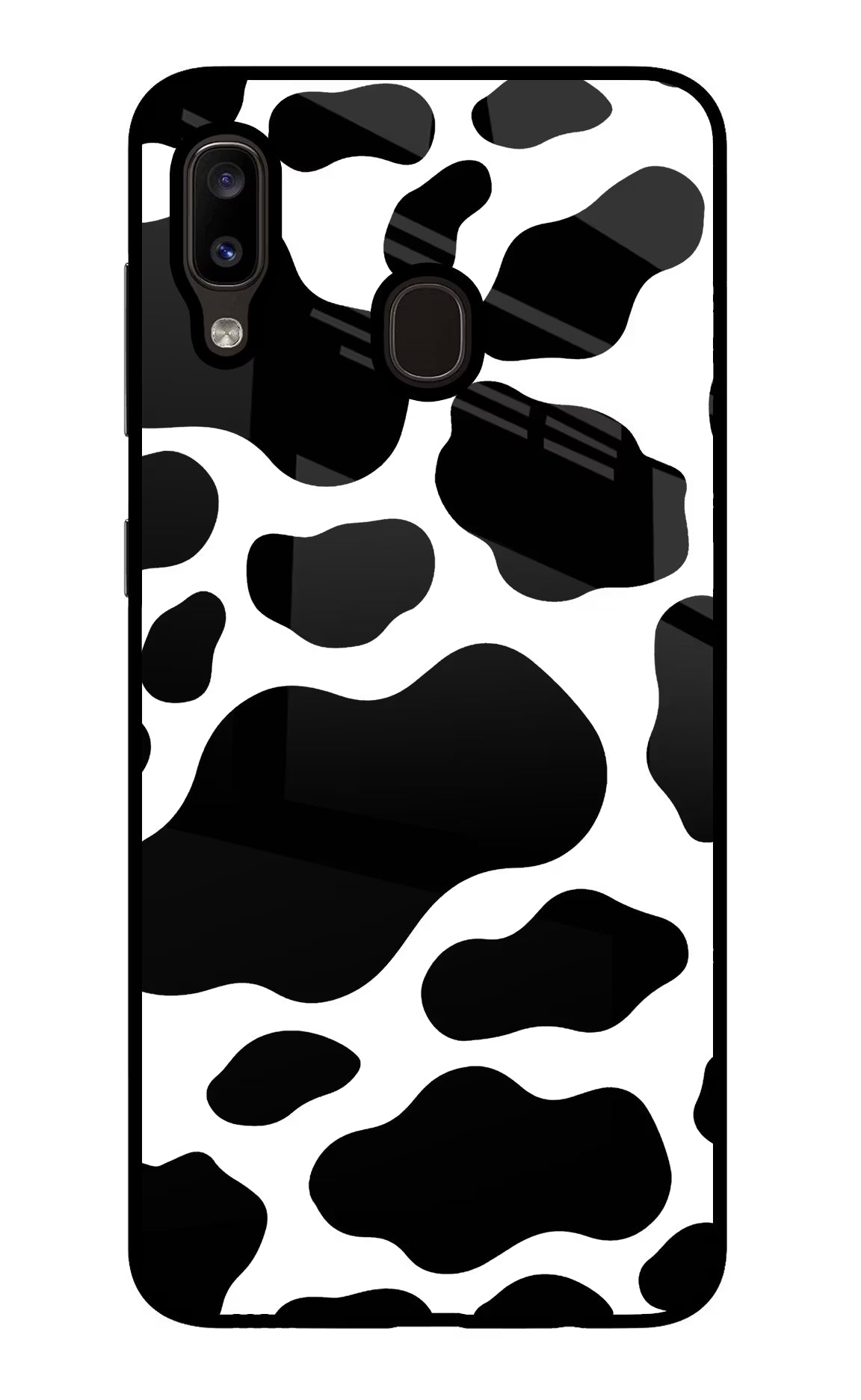 Cow Spots Samsung A20/M10s Glass Case Back Cover by Casekaro