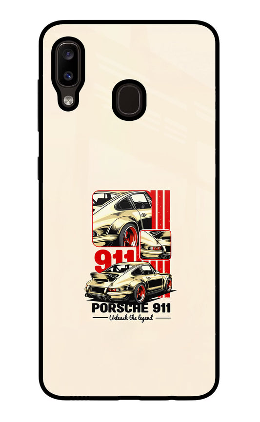 Classic Porsche 911 Samsung A20/M10s Glass Case