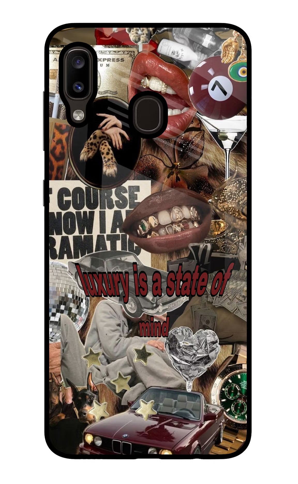 Luxury Samsung A20/M10s Glass Case Back Cover by Casekaro