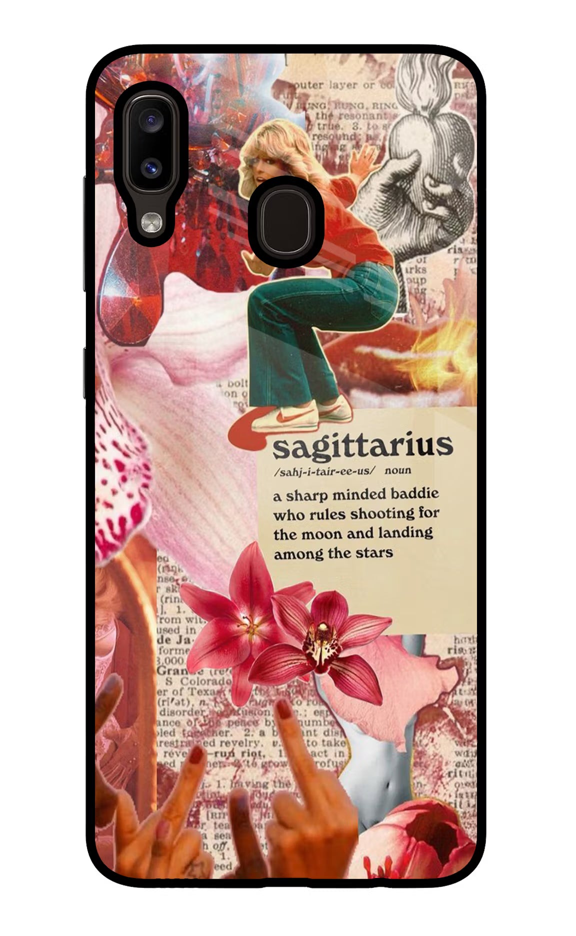Sagittarius Zodiac Samsung A20/M10s Glass Case