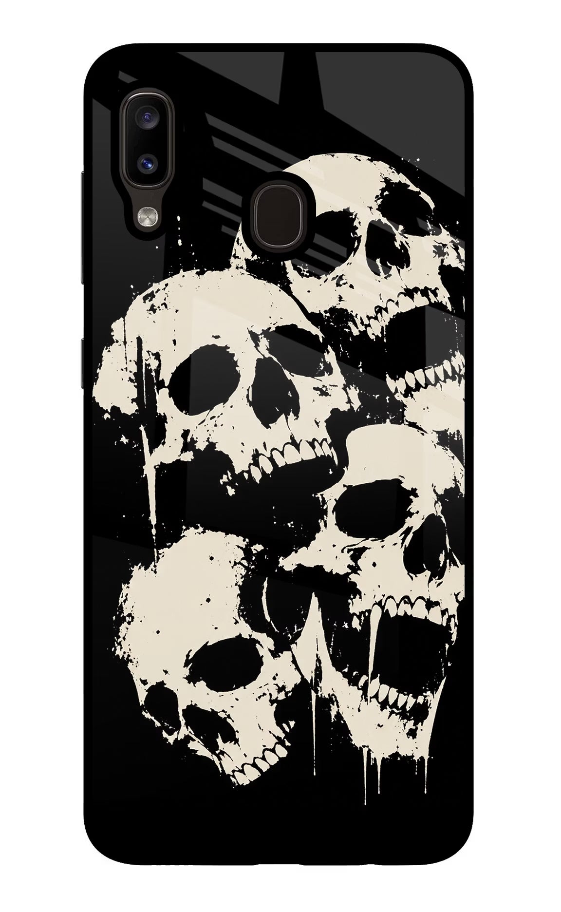 Dead Stack Samsung A20/M10s Glass Case Back Cover by Casekaro