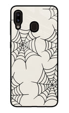 Spider Web Samsung A20/M10s Glass Case