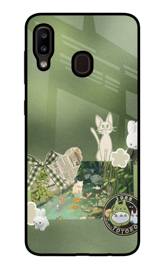 Aesthetic anime Samsung A20/M10s Glass Case