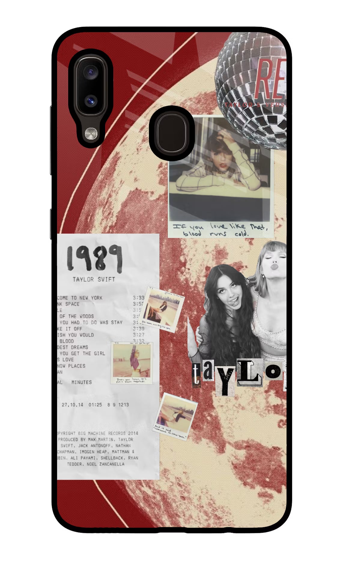 Taylor Swift Samsung A20/M10s Glass Case Back Cover by Casekaro