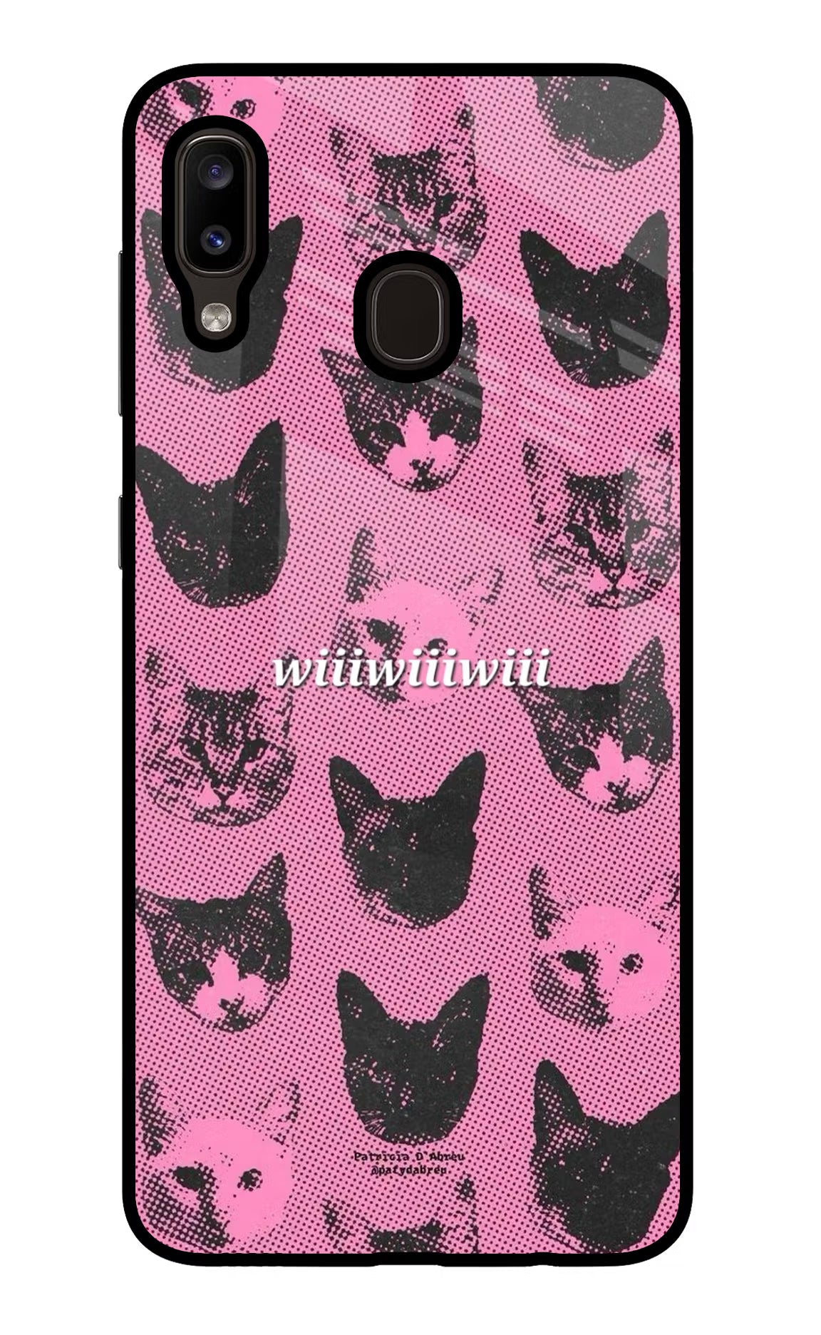 Pink Cats Samsung A20/M10s Glass Case Back Cover by Casekaro