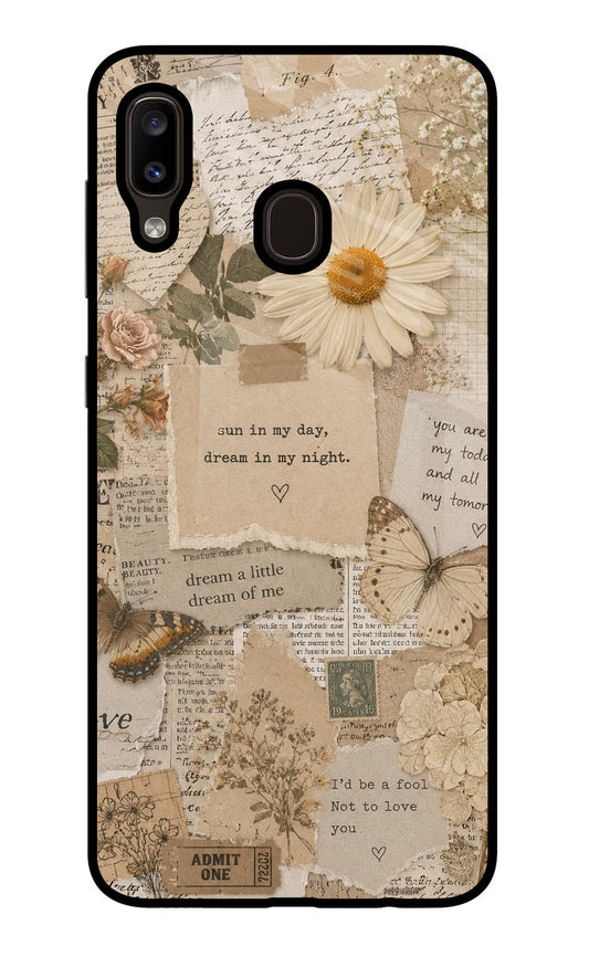 Vintage case Samsung A20/M10s Glass Case