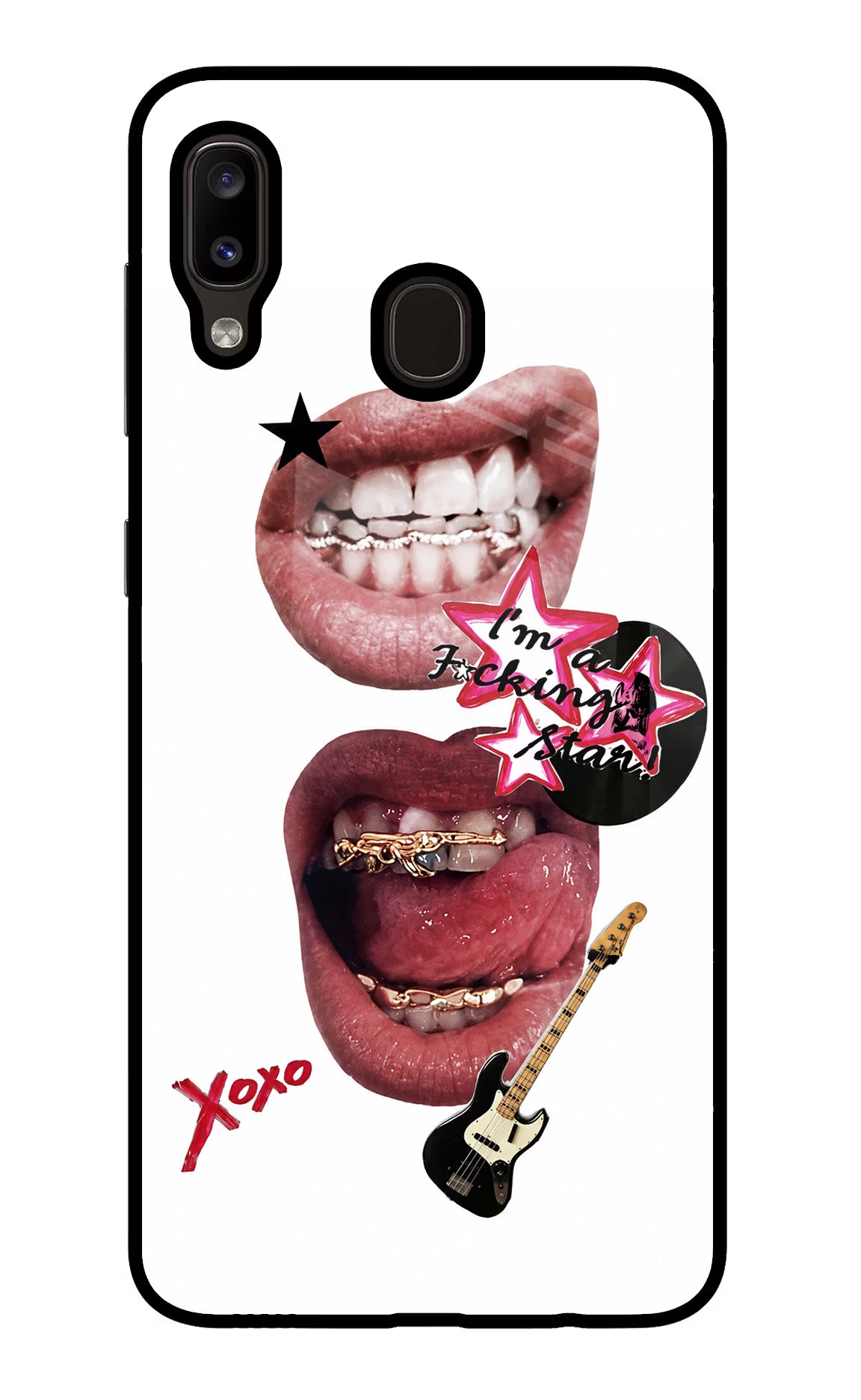 Rockstar Samsung A20/M10s Glass Case