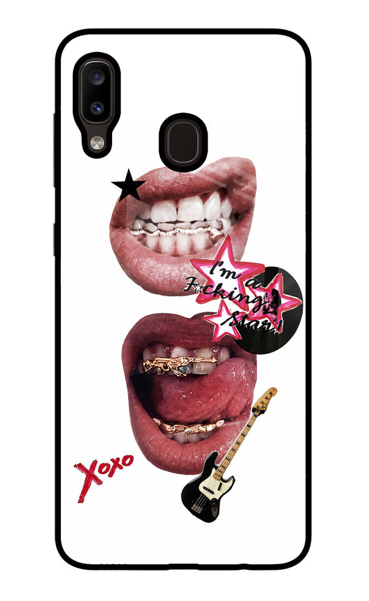 Rockstar Samsung A20/M10s Glass Case