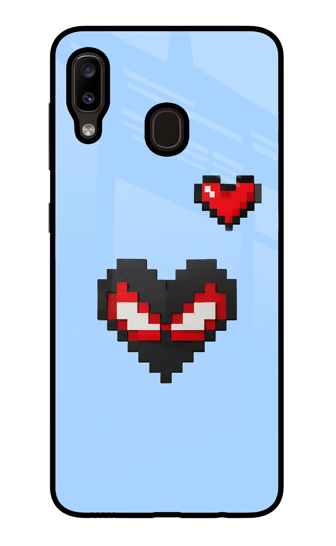 Peter Heart Samsung A20/M10s Glass Case