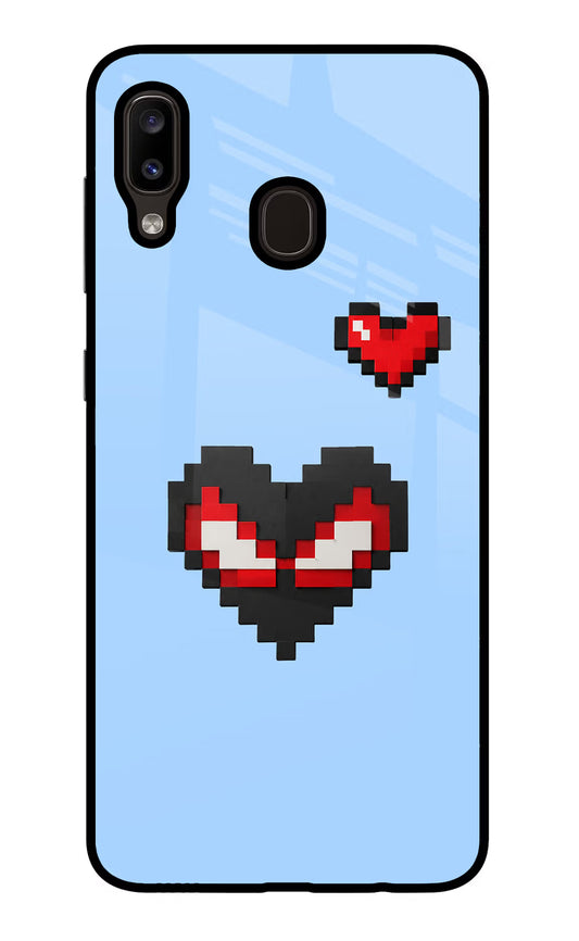 Peter Heart Samsung A20/M10s Glass Case
