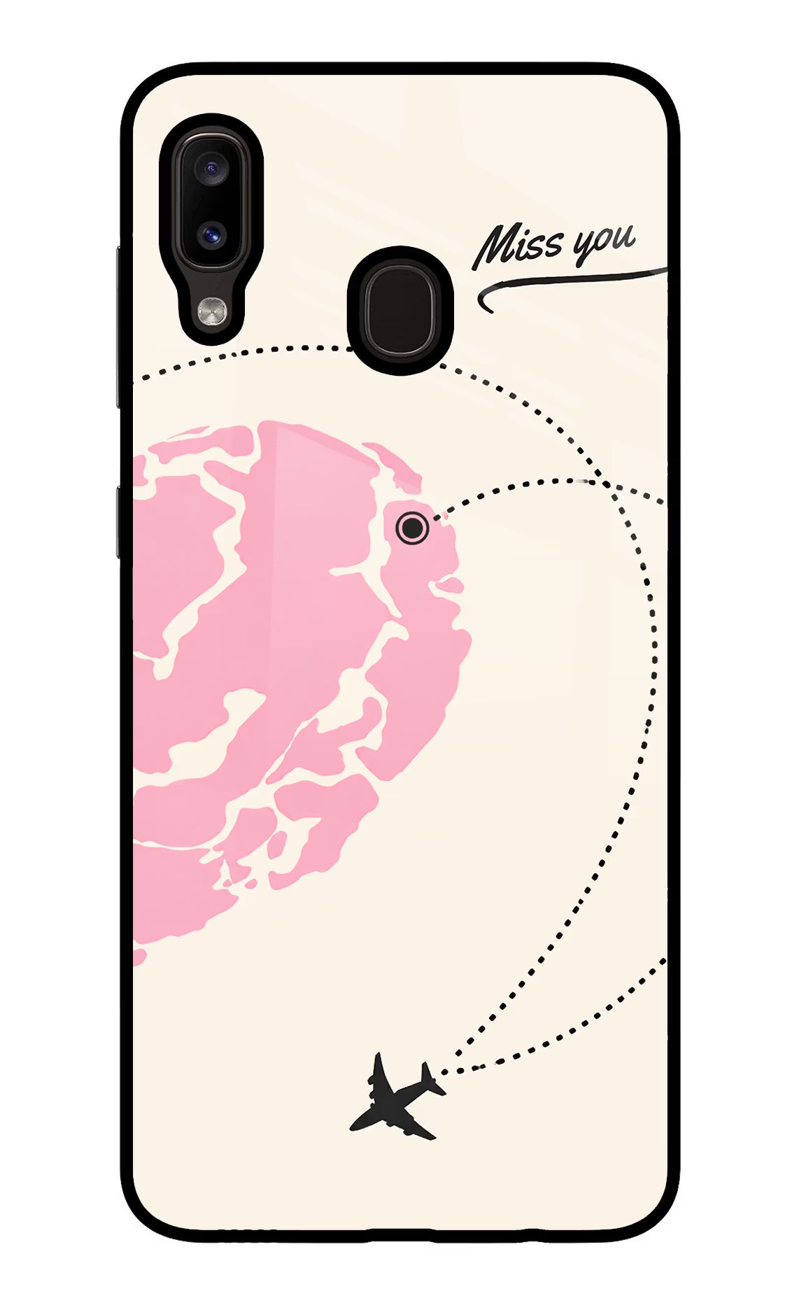 Miss Orbit Samsung A20/M10s Glass Case