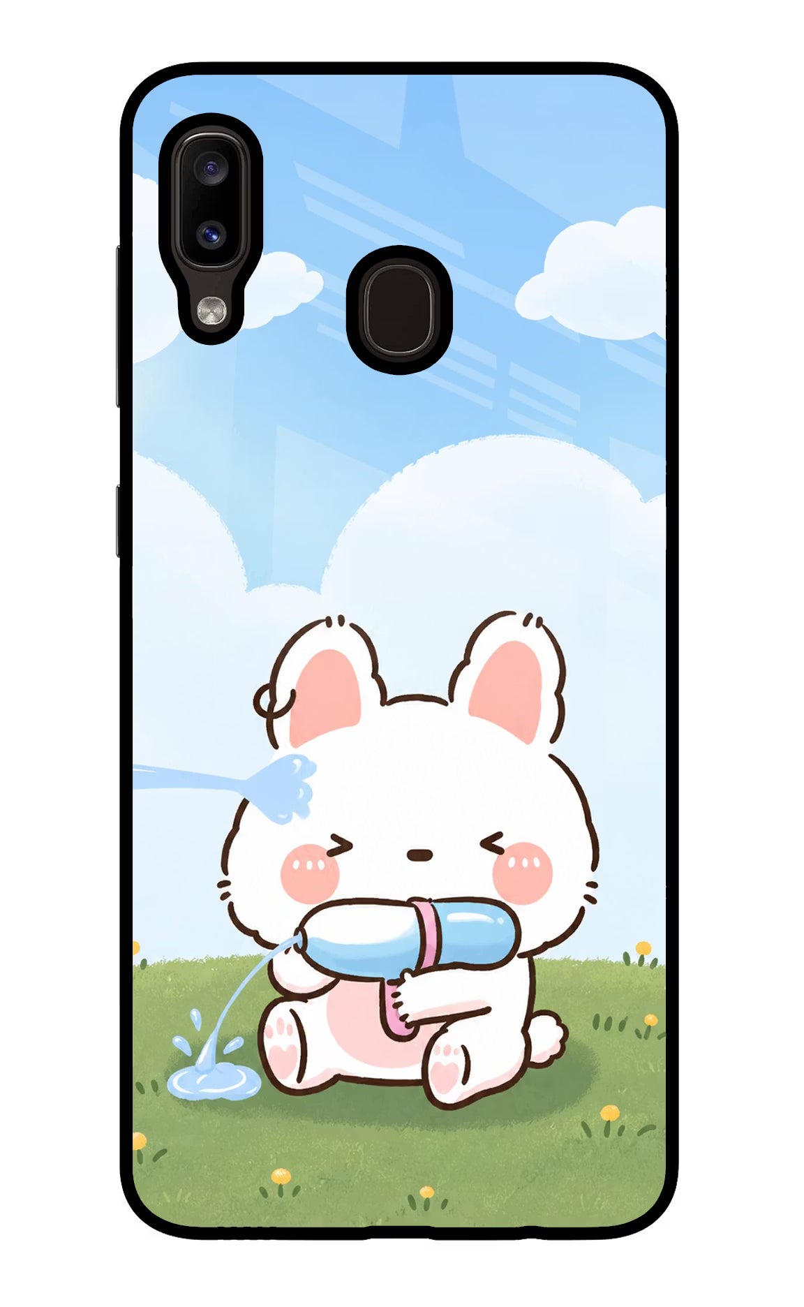 Bunny Treat Samsung A20/M10s Glass Case