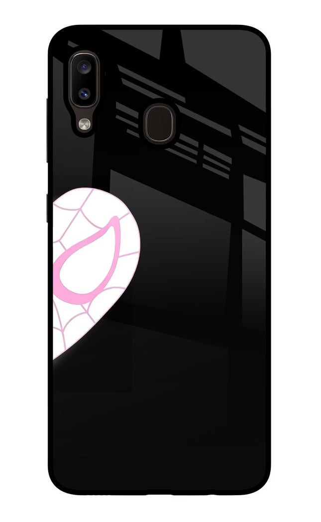 Gwen Mask Samsung A20/M10s Glass Case Back Cover by Casekaro