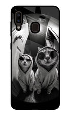Hood Cats Samsung A20/M10s Glass Case