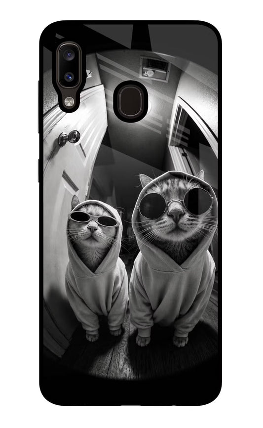 Hood Cats Samsung A20/M10s Glass Case