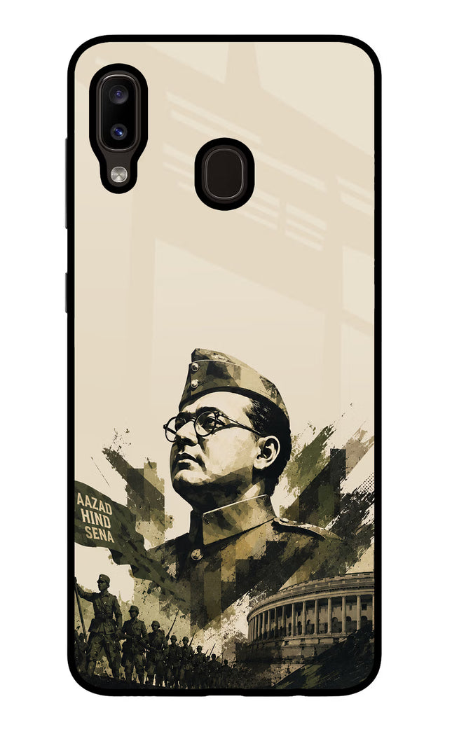 Netaji Rising Samsung A20/M10s Glass Case