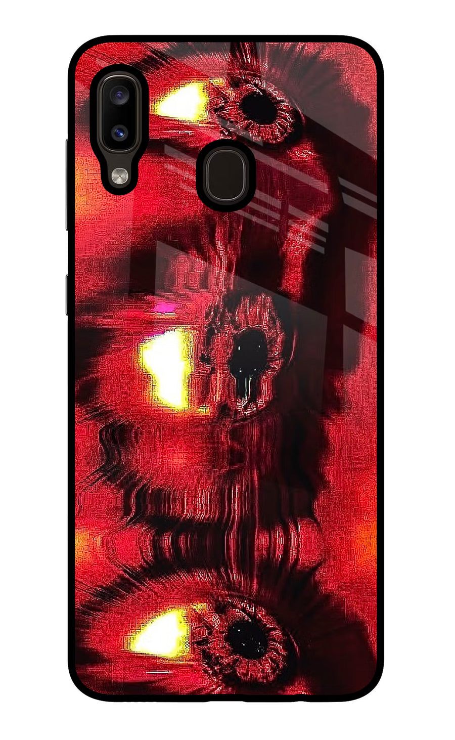 Fire Eye Samsung A20/M10s Back Cover, Glass case