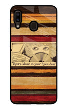 Vinyl Stripes Samsung A20/M10s Glass Case