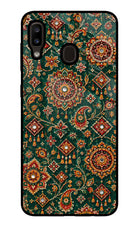 Green Pataka Samsung A20/M10s Glass Case