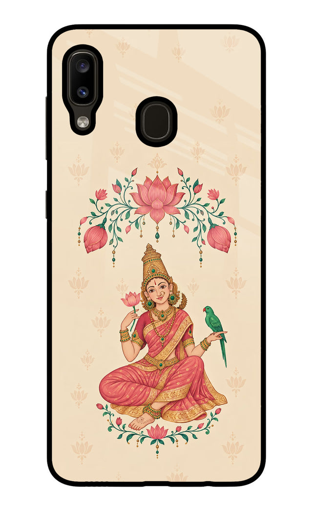 Goddess Lakshmi Samsung A20/M10s Glass Case