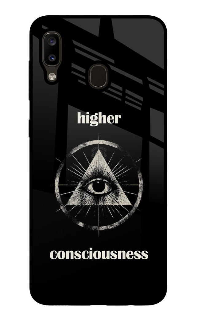 Illuminati Eye Samsung A20/M10s Glass Case