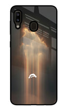 Heavenly Beam Samsung A20/M10s Glass Case