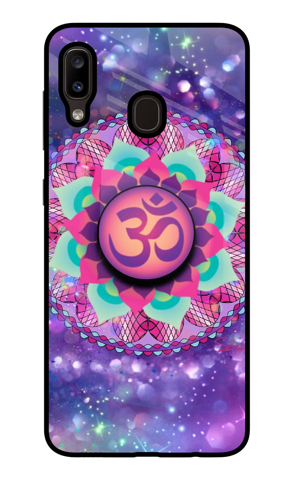 Om Purple Samsung A20/M10s Pop Case by Casekaro