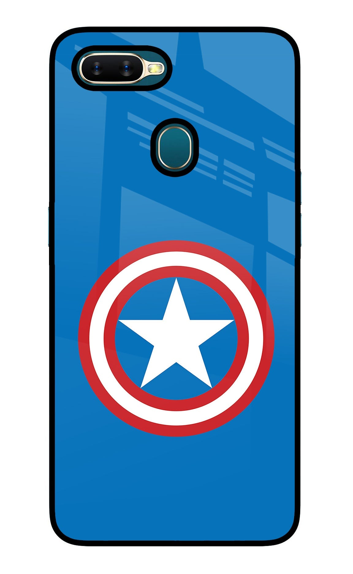 Captain America Logo Oppo A7/A5s/A12 Back Cover