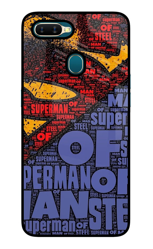 Superman Oppo A7/A5s/A12 Glass Case