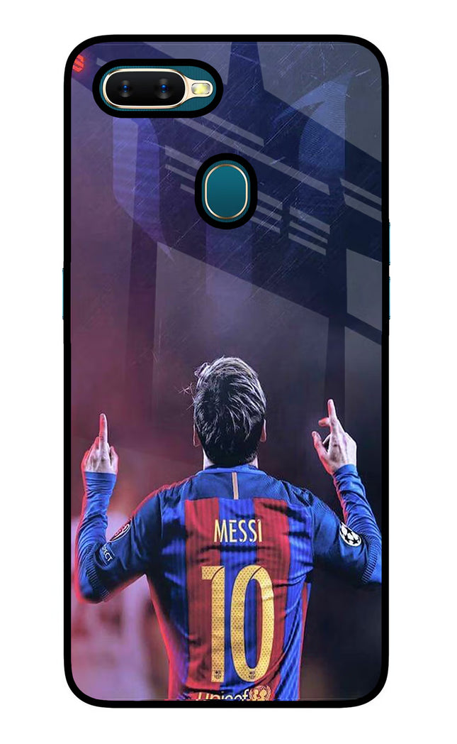Messi Oppo A7/A5s/A12 Glass Case Back Cover by Casekaro