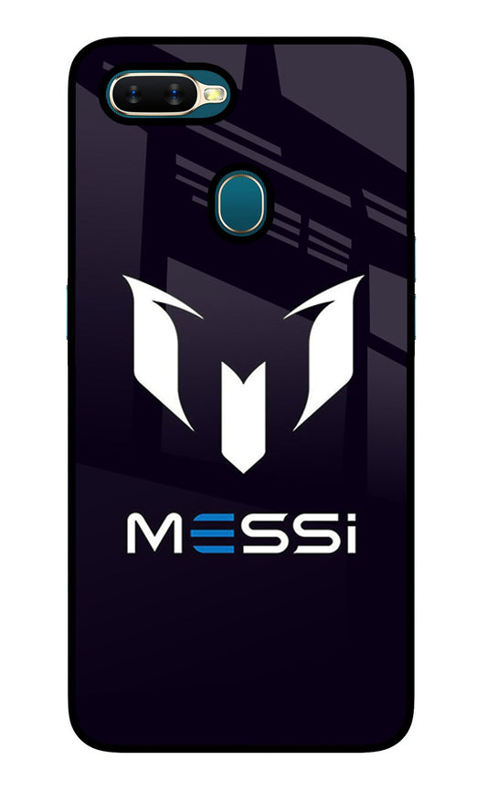 Messi Logo Oppo A7/A5s/A12 Glass Case