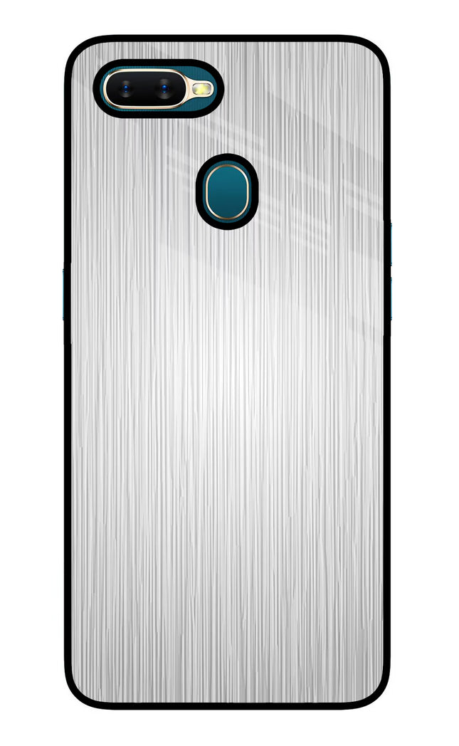 Wooden Grey Texture Oppo A7/A5s/A12 Glass Case Back Cover by Casekaro
