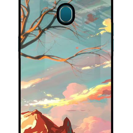 Scenery Oppo A7/A5s/A12 Glass Case
