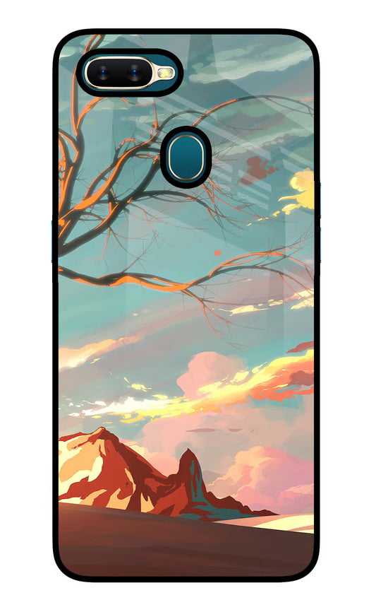 Scenery Oppo A7/A5s/A12 Glass Case