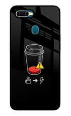 Coffee Oppo A7/A5s/A12 Glass Case