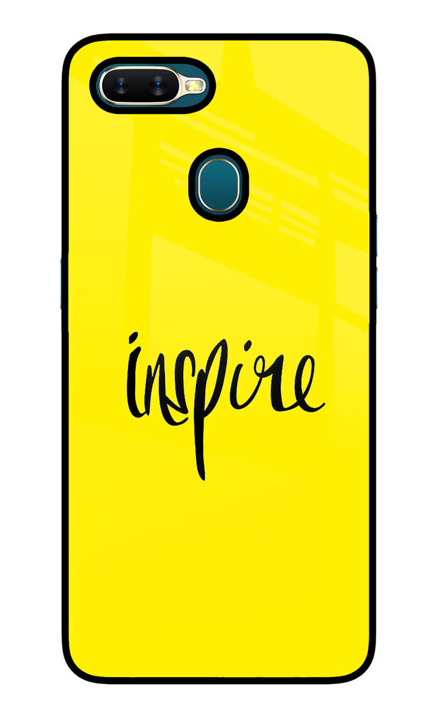 Inspire Oppo A7/A5s/A12 Glass Case Back Cover by Casekaro