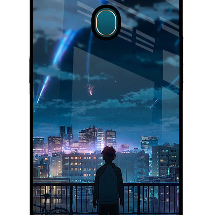 Anime Oppo A7/A5s/A12 Glass Case Back Cover by Casekaro