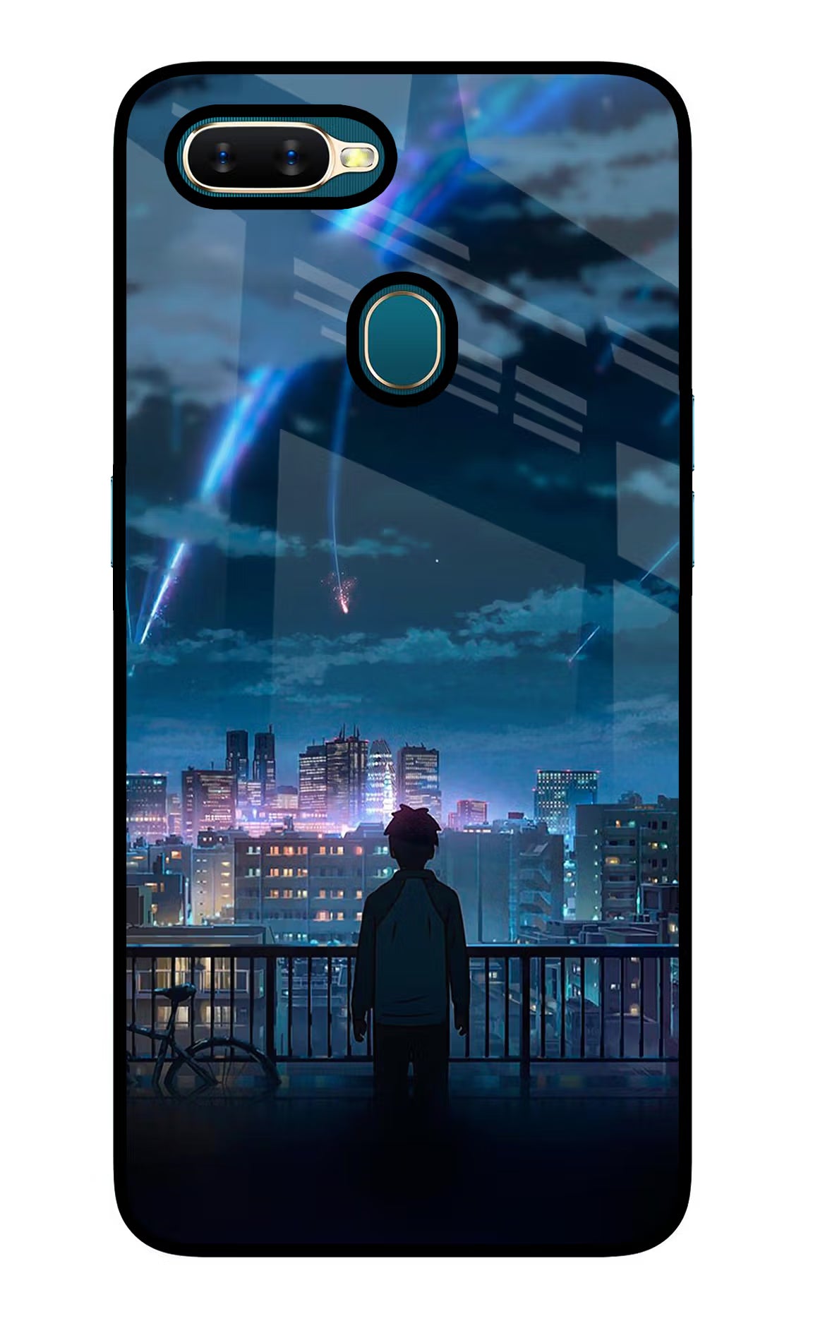 Anime Oppo A7/A5s/A12 Glass Case Back Cover by Casekaro