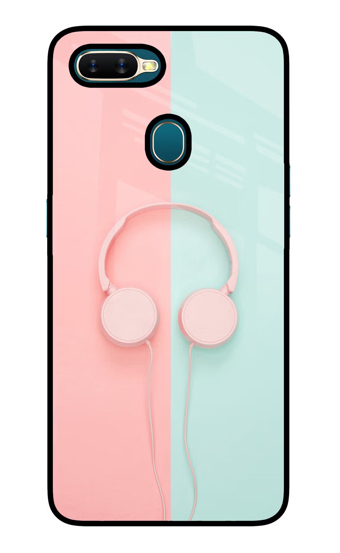 Music Lover Oppo A7/A5s/A12 Glass Case Back Cover by Casekaro