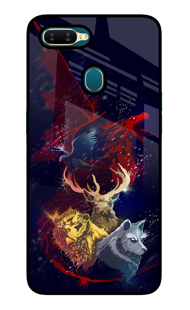 Game Of Thrones Oppo A7/A5s/A12 Glass Case Back Cover by Casekaro