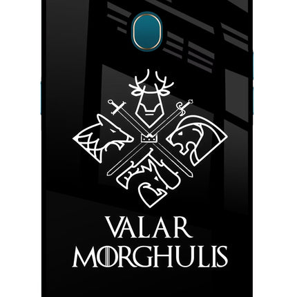 Valar Morghulis | Game Of Thrones Oppo A7/A5s/A12 Glass Case Back Cover by Casekaro